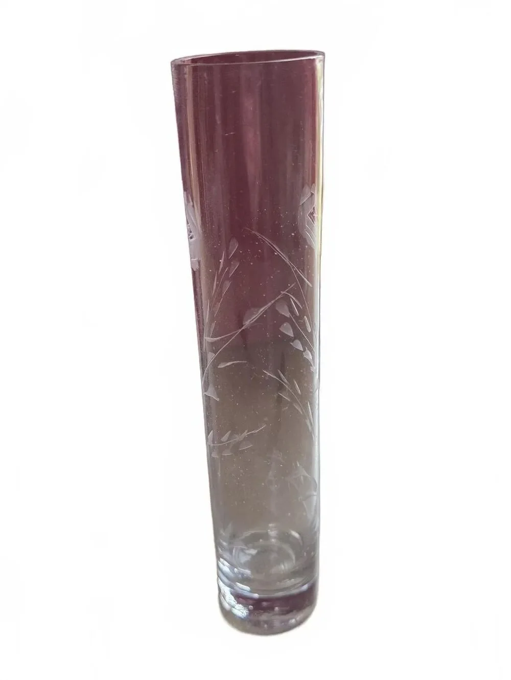 Vintage Princess House Heritage Crystal Column Bud Vase 7.5